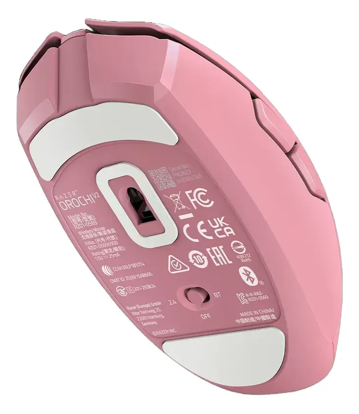 Periféricos Mouse Gamer Inalambrico Razer Orochi V2 Quartz BT RZ01-05690200-R3U1
