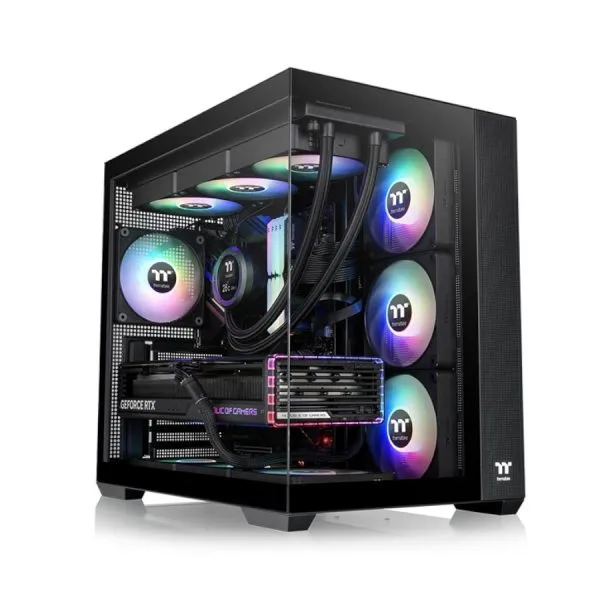 Gabinete Gamer Thermaltake TG Black ARGB View 380 WS — foto 2