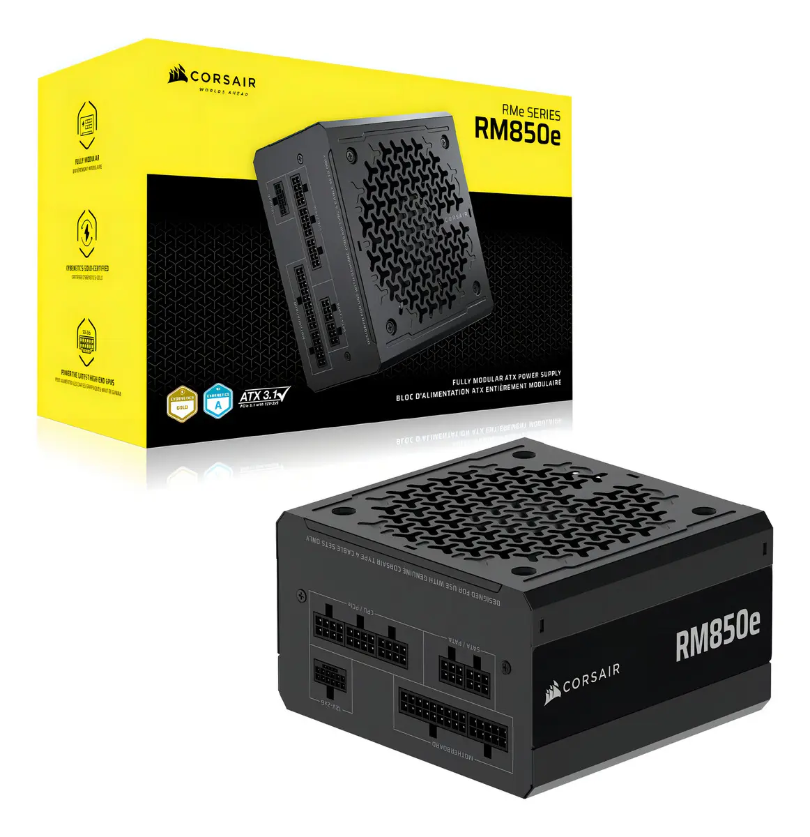 Fuente PC Certificada Corsair Shift RM850x Black 80+ Gold Modular 850W — foto 3