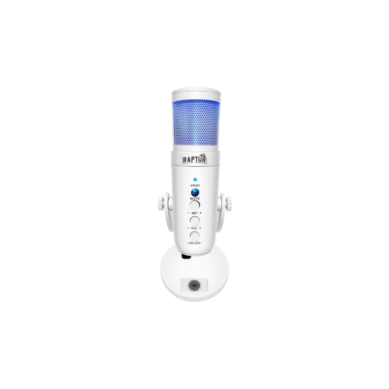 Periféricos Micrófono Raptor Vox Pro RGB White RAP-MICRO-PRO-RGB-USB-WH