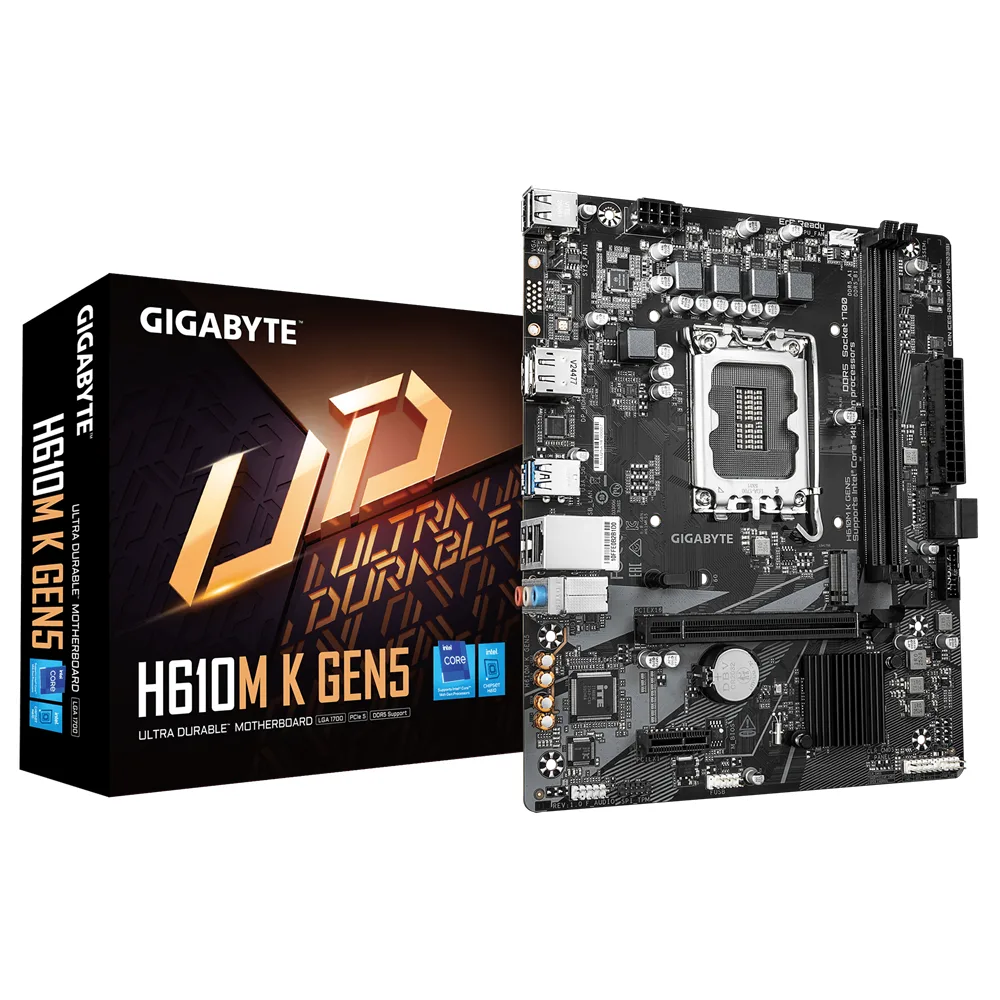 Motherboard Intel Gigabyte H610M K D4 Gen5 LGA 1700