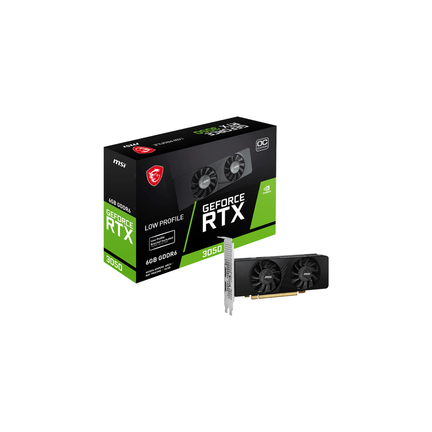 Placa De Video Nvidia MSI Ventus LP OC RTX 3050 6GB GDDR6