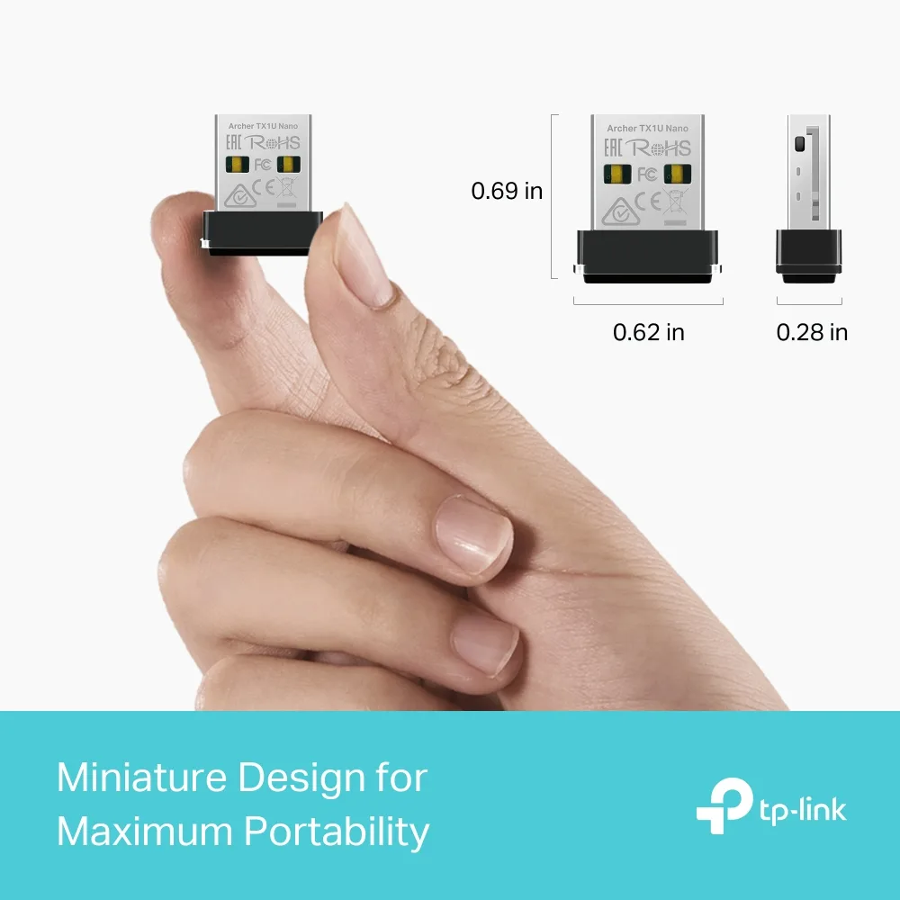Placa De Red Tp-Link Usb Archer TX1U Nano — foto 3