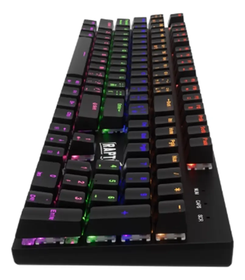 Periféricos Teclado Gamer Raptor Mecanico Red Outemu Black M104