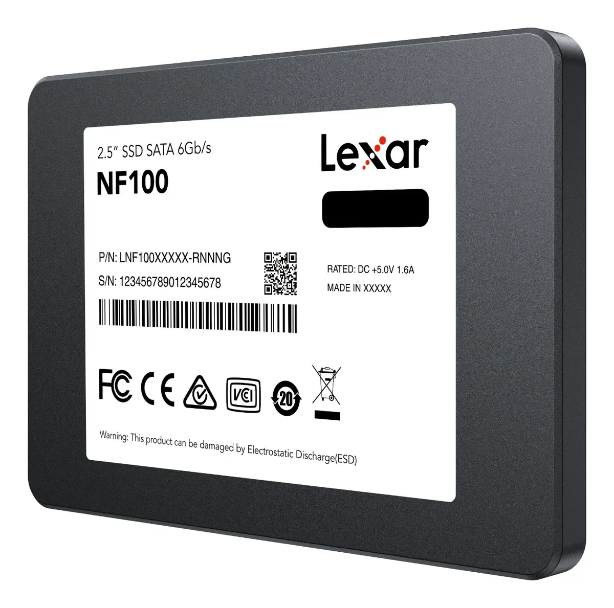 Disco Interno SSD LEXAR NF100 250GB 2.5” SATA III