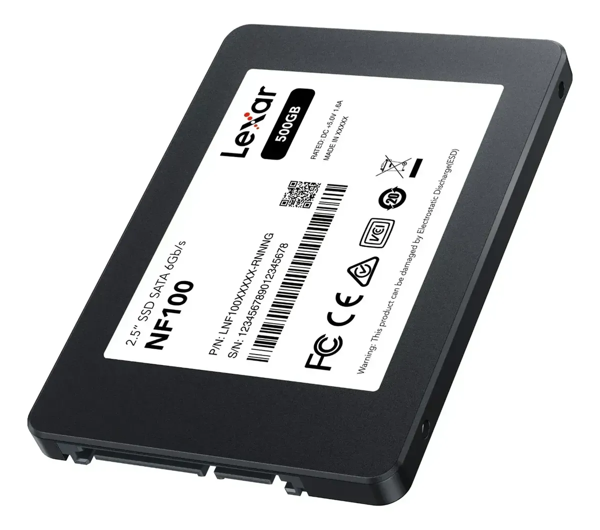 Disco Interno SSD LEXAR NF100 500GB 2.5” SATA III