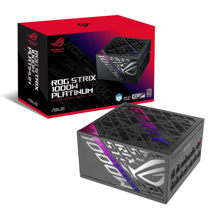Fuente PC Certificada Asus Rog Strix Modular 80+ Platinum 1000W