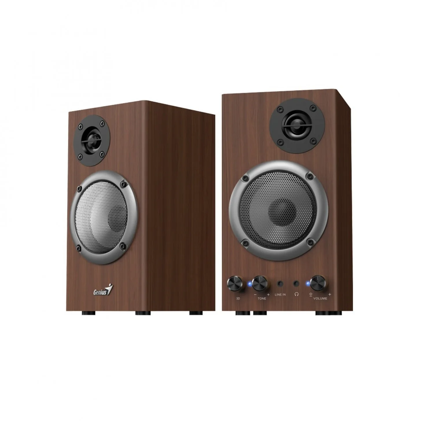 Parlante 2.0 Genius Wood CH USB-C SP-HF500B