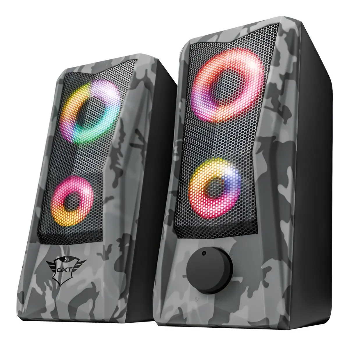 Parlante 2.0 Trust Javv Gris LED GXT606