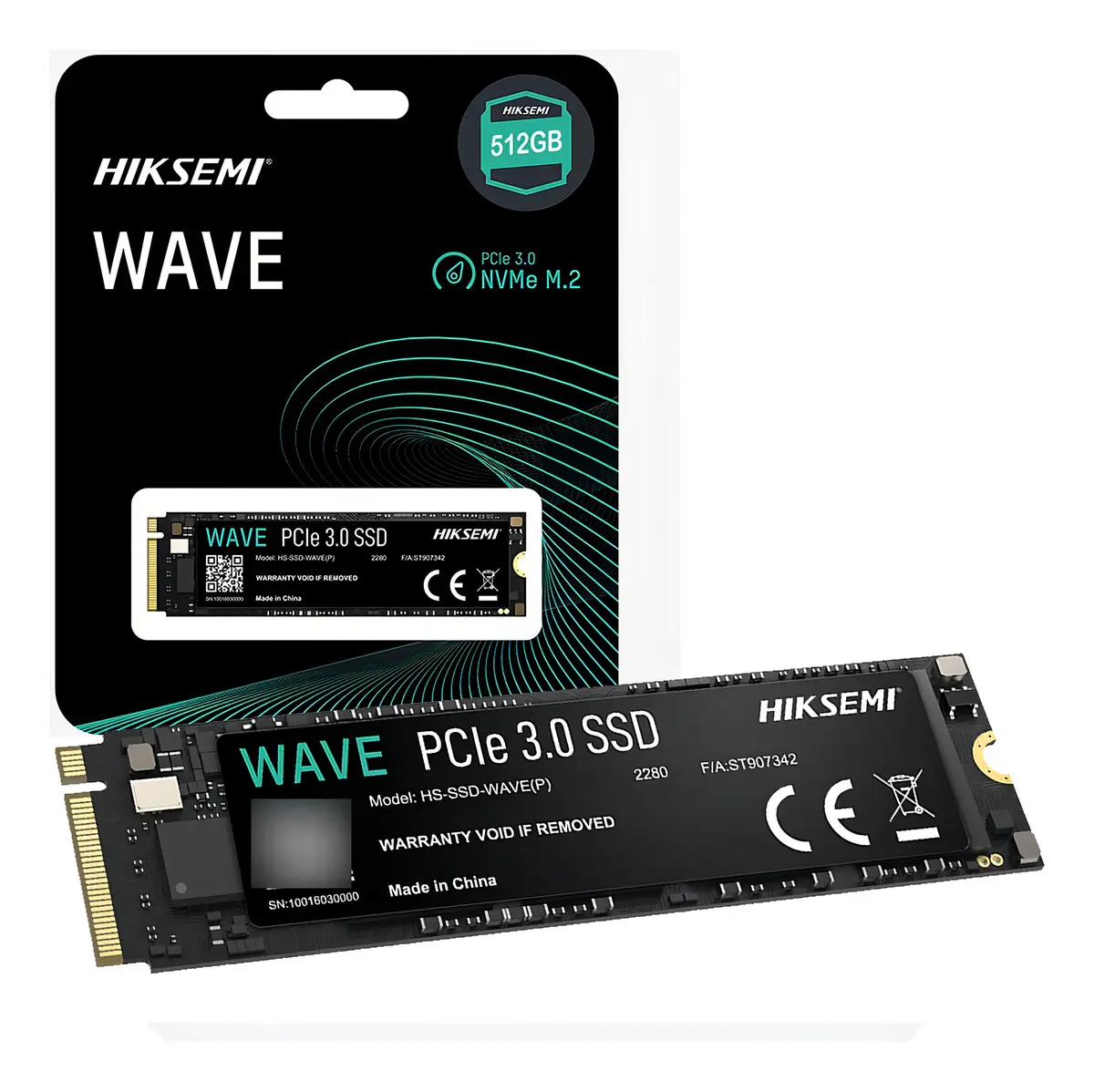 Disco SSD M.2 HIKSEMI 512Gb Wave NVMe PCIE 3.0 (5716)