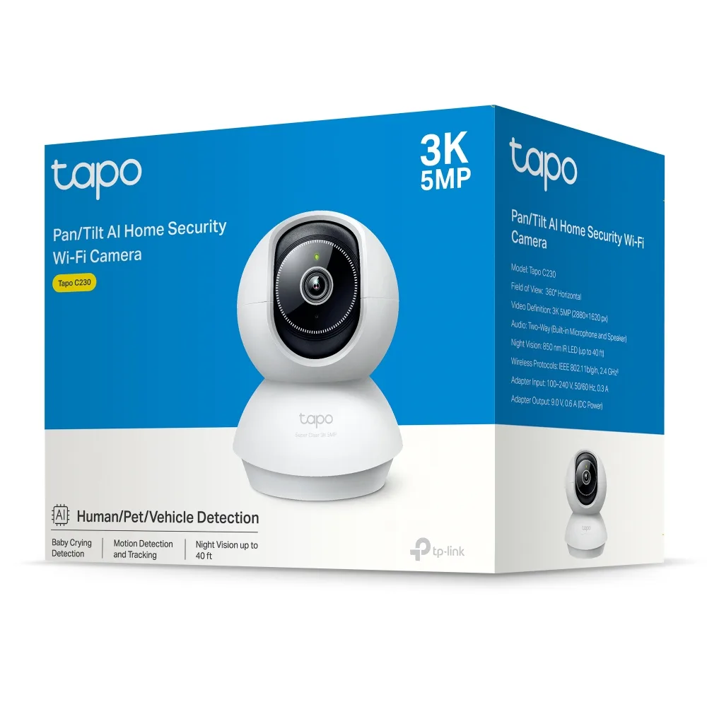 WiFi Cámara WiFi Tp Link Tapo IP 3K 5MP C230