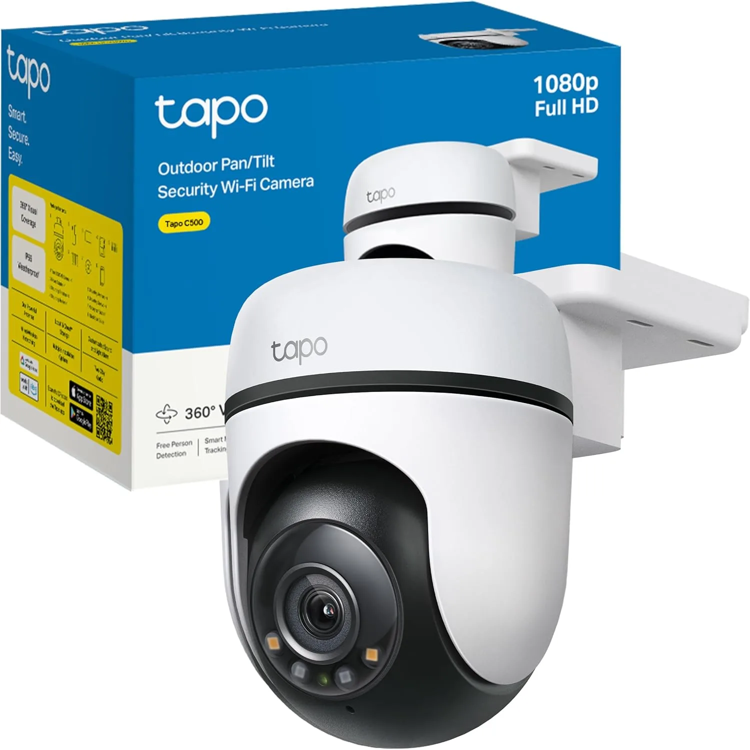 WiFi Cámara WiFi Tp Link IP Tapo PTZ Exterior 360 C500