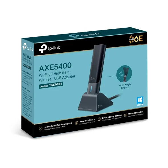 Placa De Red Tp-Link Archer AXE5400 HG Wifi 6E TXE70UH