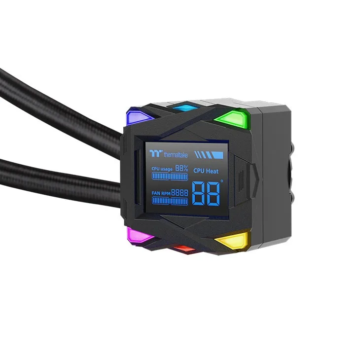 Refrigeracion Water Cooler Thermaltake Black ARGB LCD 360ML — foto 2