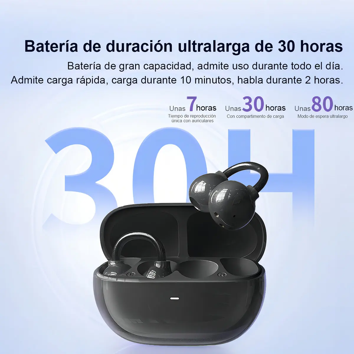 Auricular Bluetooth Tranyoo Ows Black T-M05