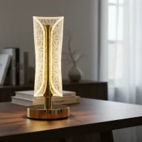 Lampara Led Decorativa Recargable 3 Modos Mesa De Luz