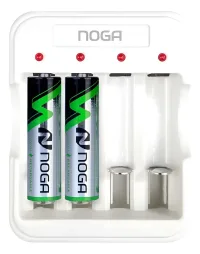Cargador De Pilas Recargables Noga Ng-5200 + Pilas Aa 2700mh