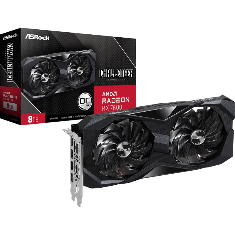 Placa De Video Asrock Rx 7600 8gb Challenger — foto 2