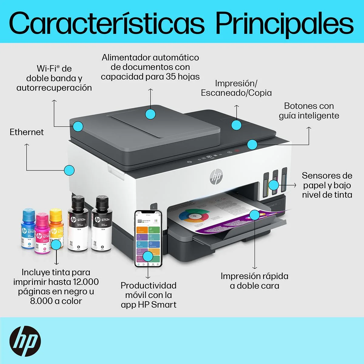 Impresora Multifuncion Hp Smart Tank 790 Wifi 4WF66A — foto 10
