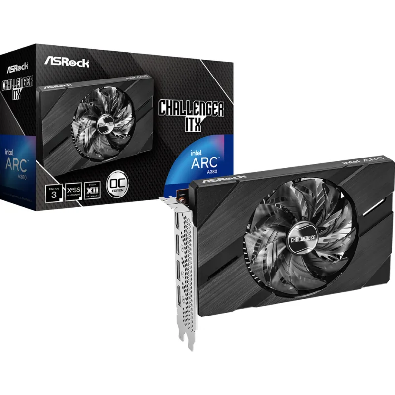 PLACA DE VIDEO ASROCK INTEL ARC A380 6GB CHALLENGER — foto 2