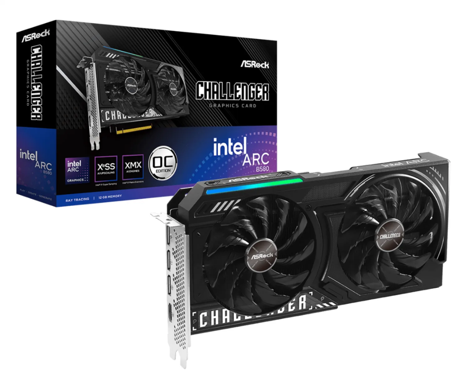 Placa De Video Asrock B580 Cl 12go