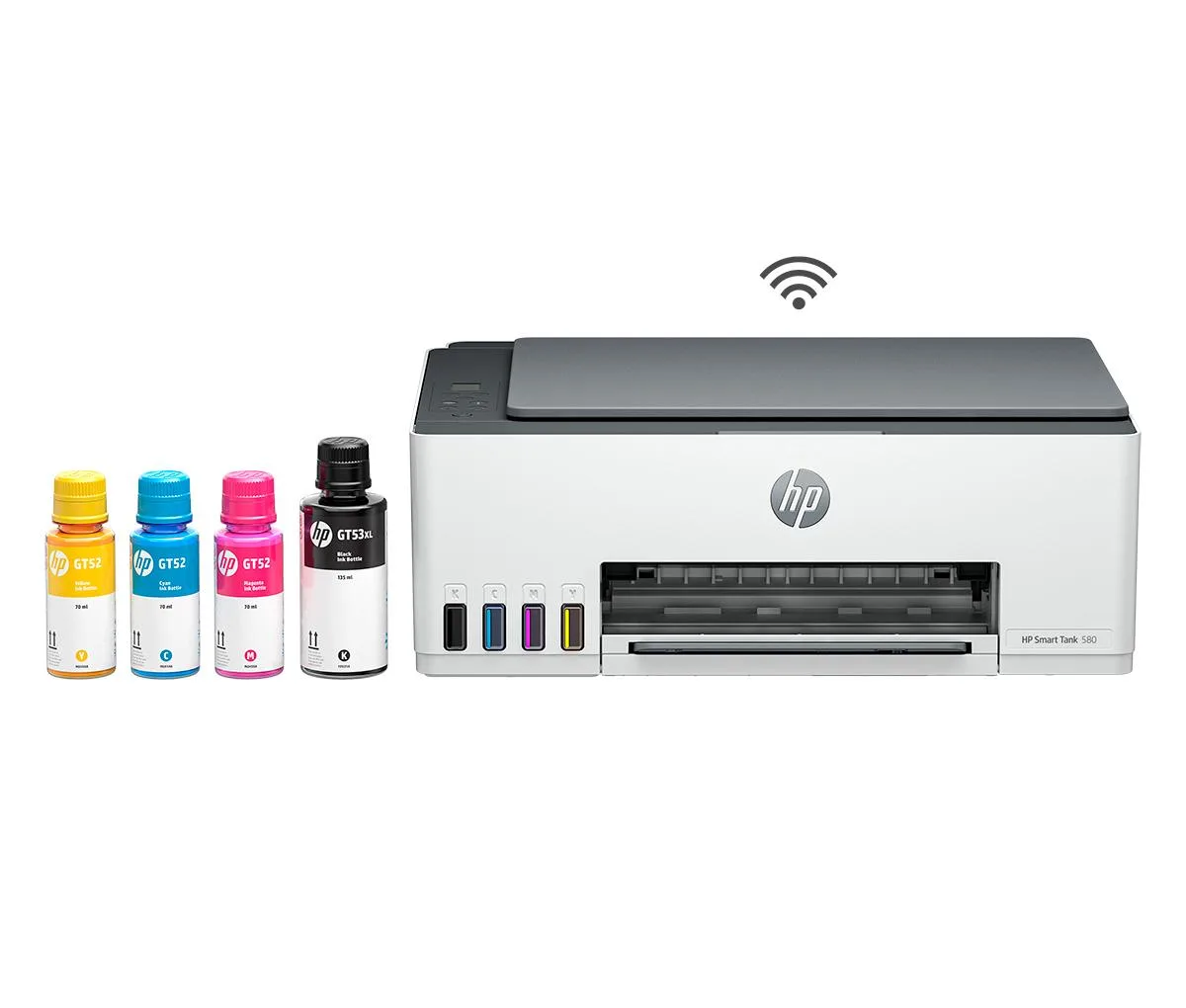 Impresora Multifunción A Color Blanco Hp Smart Tank 580 Con Wifi 220v 1f3y2a