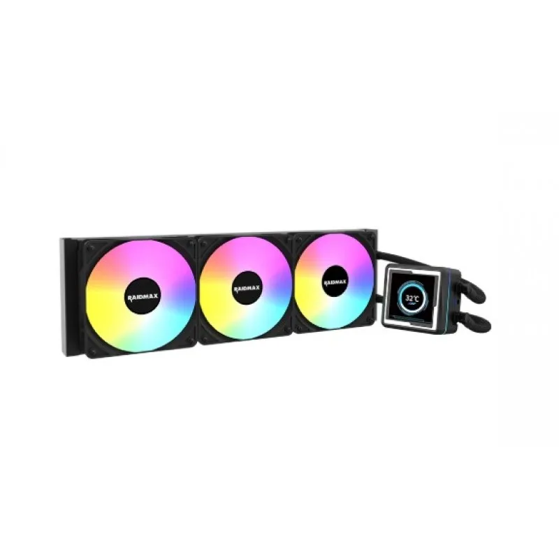 Water Cooler Cpu Raidmax Lm360 Rgb Lcd Display Black