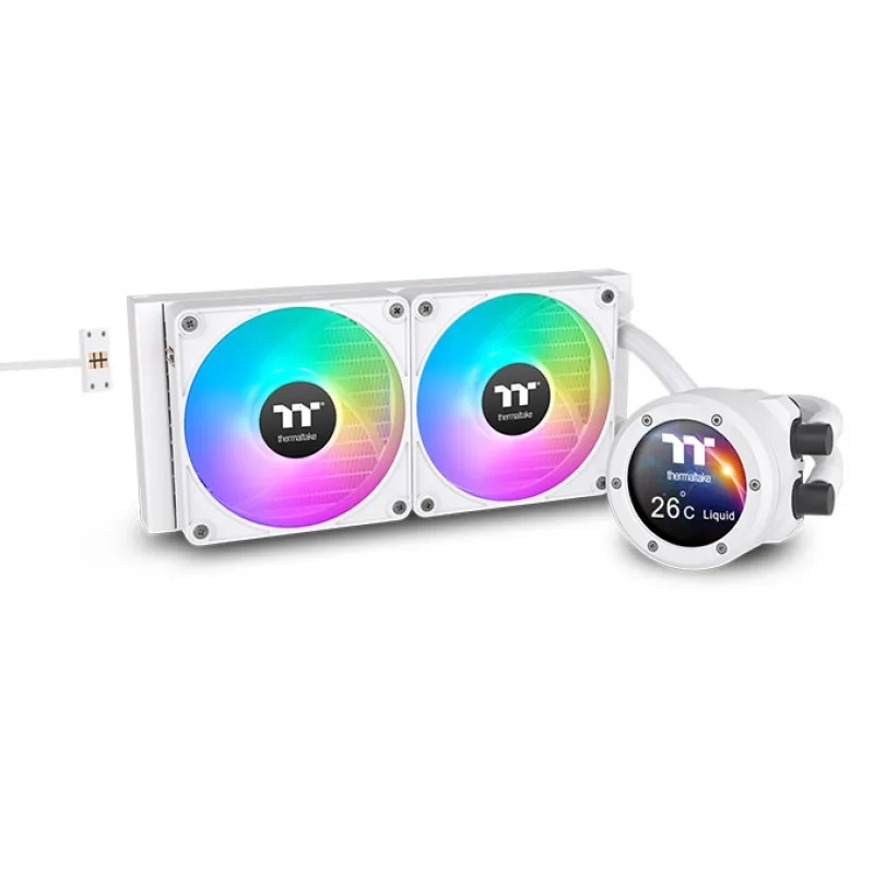 Water Cooler Thermaltake Th240 V2 Ultra Ex Argb Sync Water Block Snow Edition