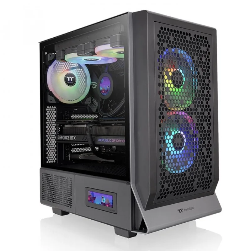 Gabinete Thermaltake Ceres 300 Xl Tg Argb Black Tempered Glass — foto 9