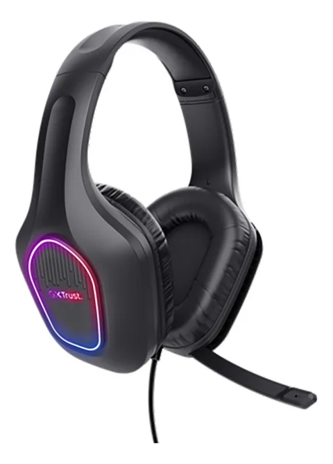 Auricular Gamer Trust Zirox Led Black Gxt416