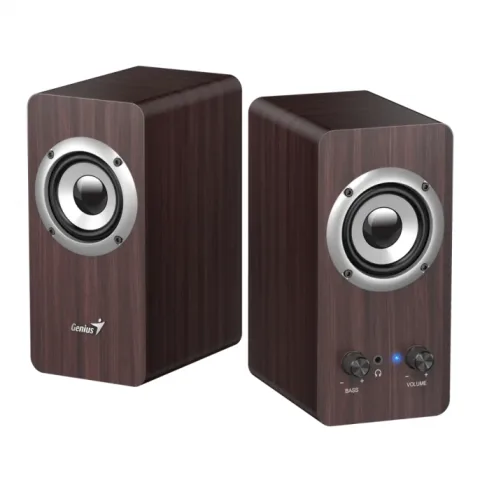 Parlante 2.0 Genius Dark Brown 10W SP-HF400