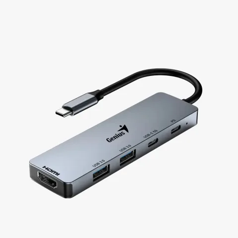 Varios Hub Genius UH-500 USB-C A USBX2/ 1XHDMI/ 1X